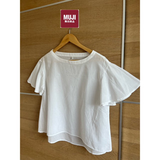 MUJI x cotton x XS-S อก 38 ยาว 23  ขาวสะอาด อก 38 ยาว 23 Code : 770(6)