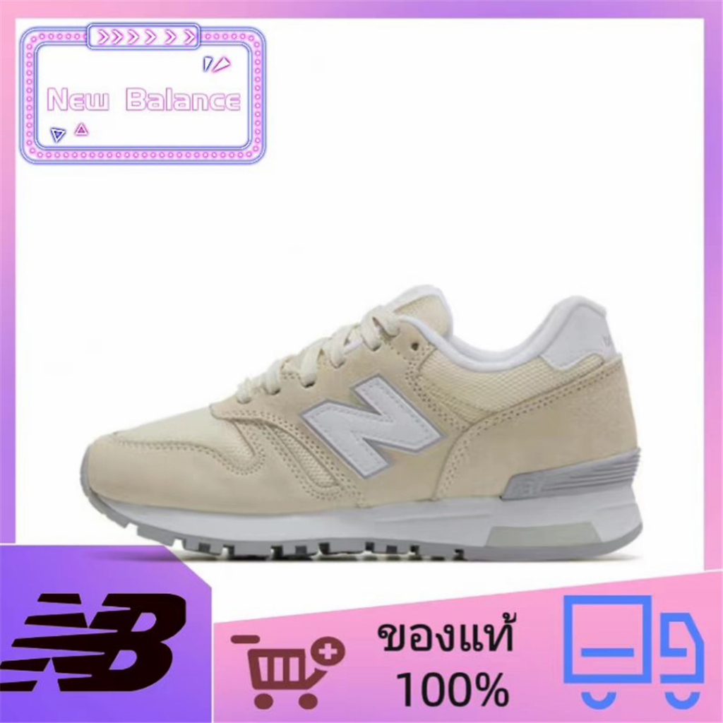 ของแท้-100-new-balance-nb-565-low-top-รองเท้าวิ่งที่ทนต่อการสึกหรอของผู้หญิงสีเบจ