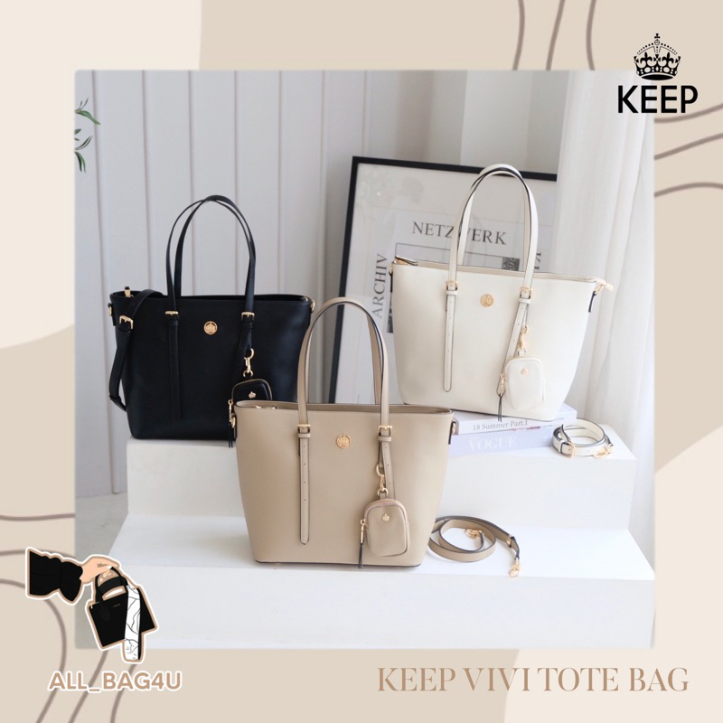 รับหิ้วของแท้จากshop-สินค้าขายดี-กระเป๋าถือ-keep-bag-รุ่น-vivi-tote-bag