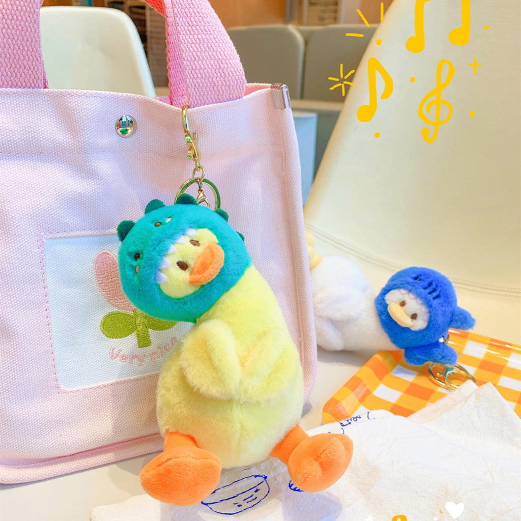 พร้อมส่ง-พวงกุญแจ-mini-duck-เป็ดน้อย-พวงกุญแจเป็ด-ตุ๊กตา-ตุ๊กตาน่ารัก-พวงกุญแจ-ตุ๊กตาห้อยกระเป๋า-พวงกุญแจตุ๊กตา