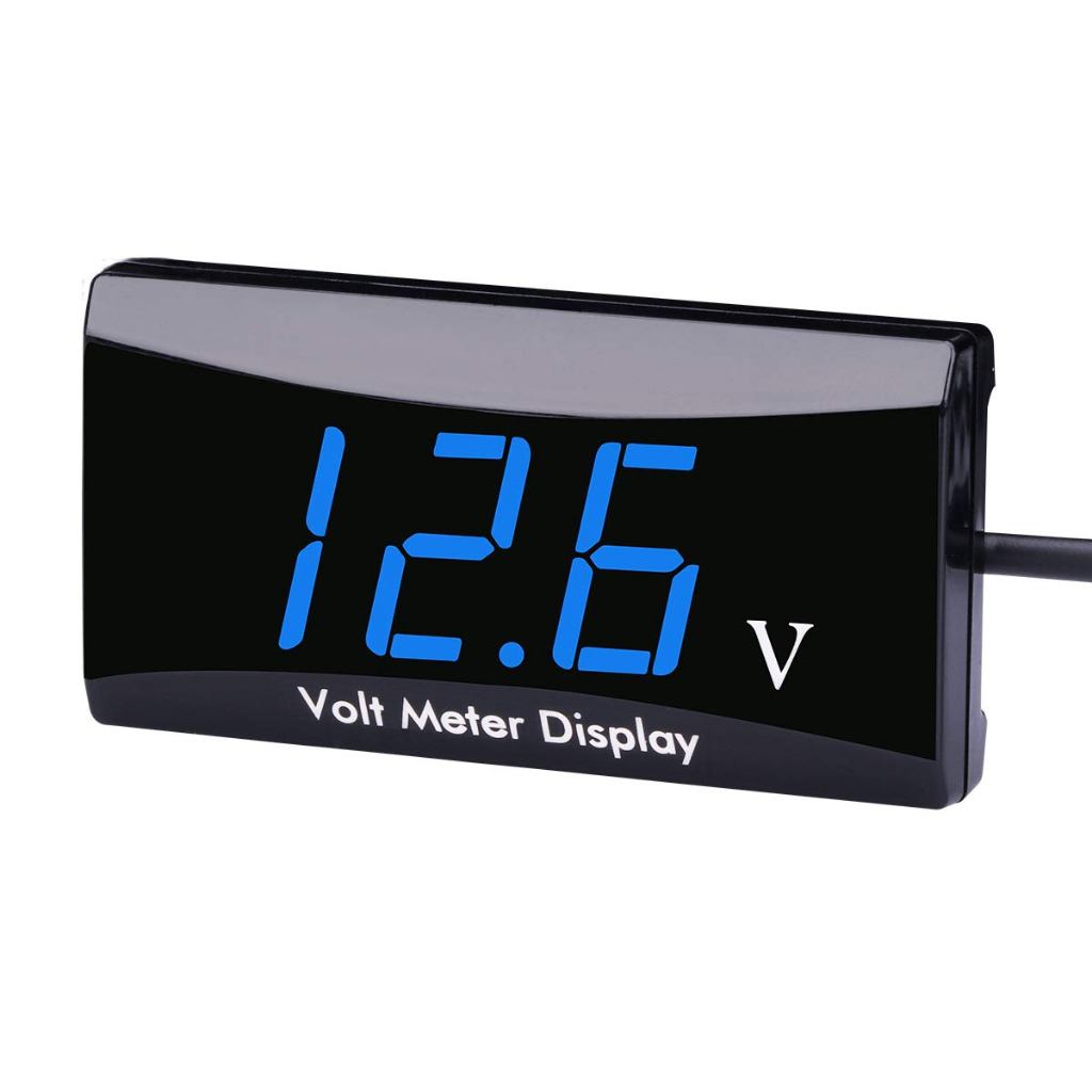 โวลต์มิเตอร์วัดไฟ-แบต-5-28vdc-วัดโวลต์-กันน้ำ-waterproof-display-digital-led-voltage-volt-gauge-voltmeter-car-motorcycle