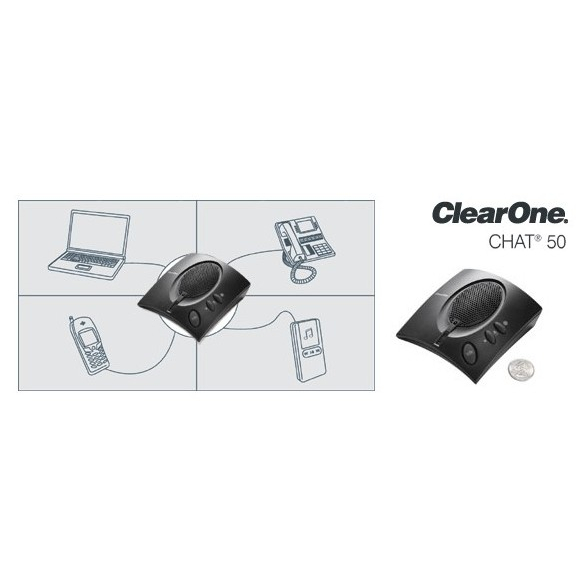 ClearOne CHAT 50 USB PLUS INTL PERSONAL Speakerphone (910-159-002-01 ...