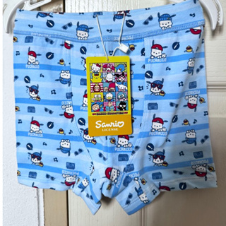 Size.95-140 [ลิขสิทธิ์แท้จากชอป] Sanrio SALE (ราคาป้าย 245) กางเกงชั้นในขาสั้นเด็กชาย Pochacco