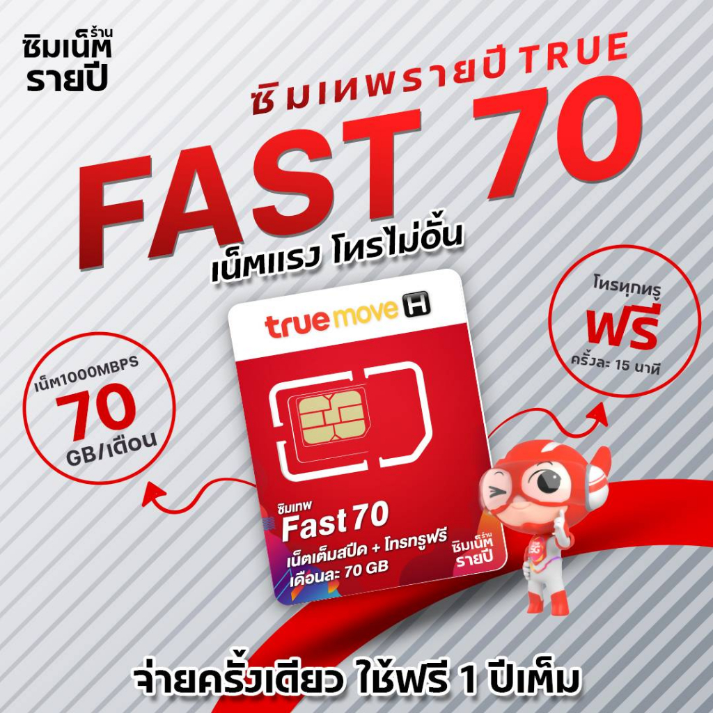 ซิมเทพ Fast Fast70 ซิมเทพฟาสต์ 70 ซิมเน็ตรายปี ซิมเทพ ซิมเทพทรู ซิมเน็ต ...