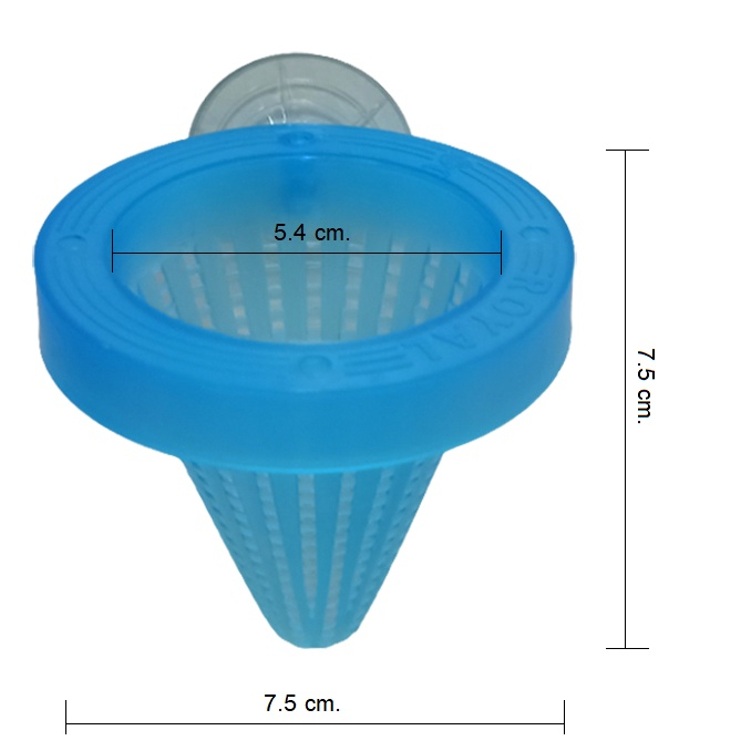 กรวยใส่อาหาร-ms-royal-กรวยสำหรับติดในตู้ปลา-เพื่อใส่อาหาร-หรือเหยื่อสดลงไปเพื่อให้ปลาค่อยๆมาตอดกิน