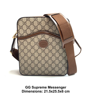 GUCCI Supreme Messenger Bag ของแท้ 100% [ส่งฟรี]
