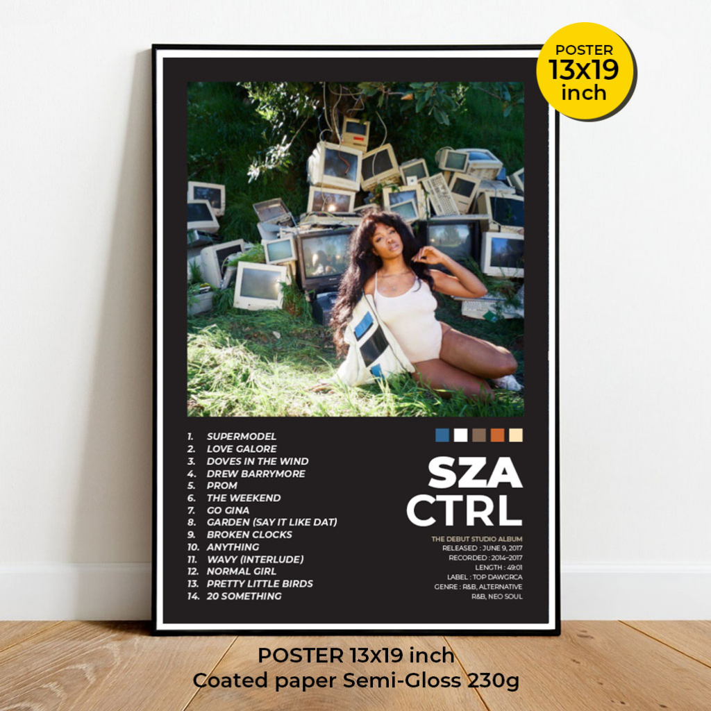 SZA Poster โปสเตอร์นักร้องและนักแต่งเพลง ชาวอเมริกัน Solána Imani Rowe ...