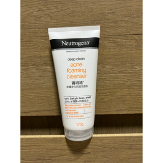 Neutrogena สีส้ม Deep Clean Acne Foaming Cleanser 175g