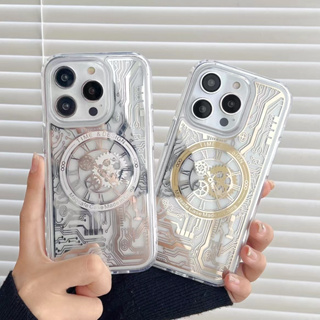 🔥จัดส่งทันที🔥ใช้กับ เคสiPhone14 pro max เคสชาร์จไร้สายขอบเงา สำหรับiPhone12 12pro 12proMax 13 13pro 13proMax 14promax