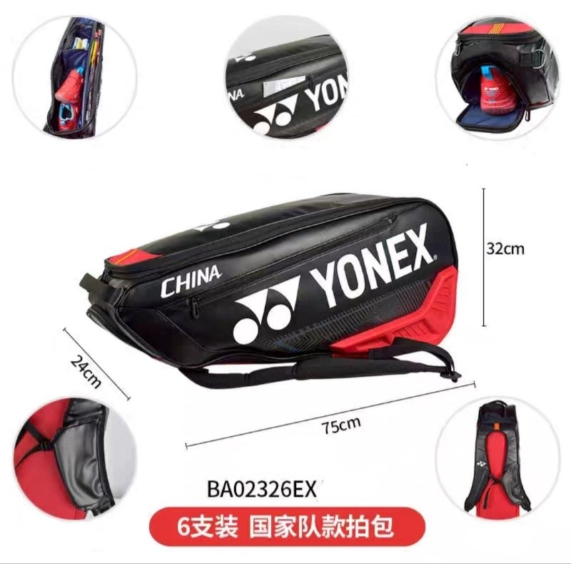 pre-order-yonex-bag-china-team-2-ช่องใหญ่-สำหรับใส่-6-ไม้-2-0-2-3-สินค้ารับประกันของแท้