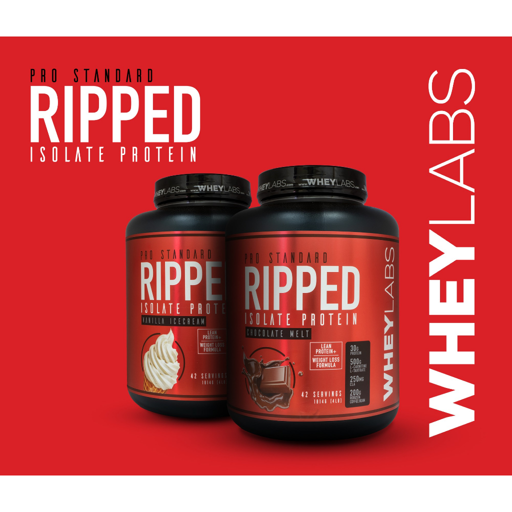 Whey Labs Ripped Isolate Whey Protein 4lbs - (เวย์โปรตีนลดไขมัน เสริม ...