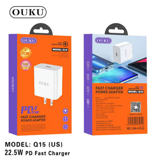 NEW OUKU Q15 หัวชาร์จ USB (US) 22.5w PD Fast Charger หัวชาร์จเร็วพร้อมส่ง