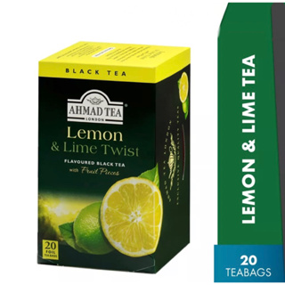 [พร้อมส่ง] ชา Ahmad Tea Lemon &amp; Lime (20 Teabags) Halal Certified