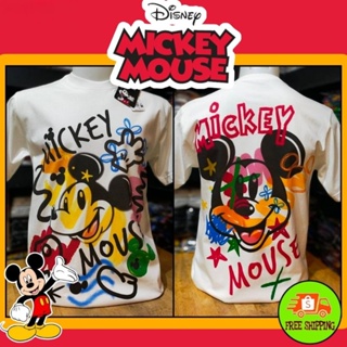 เสื้อDisney ลาย Mickey Mouse สีขาว (MKX-018)
