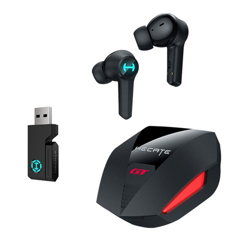Edifier HECATE GT4S TWS หูฟังเกมมิ่งบลูทูธไร้สายพร้อมการเชื่อมต่อแบบ 2.4GHz Bluetooth 5.2 สำหรับ iOS, Android, PC, Switch, PS4, PS5