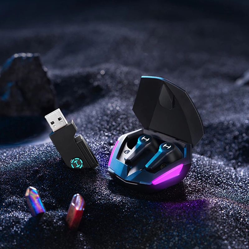Edifier HECATE GT4S TWS หูฟังเกมมิ่งบลูทูธไร้สายพร้อมการเชื่อมต่อแบบ 2.4GHz Bluetooth 5.2 สำหรับ iOS, Android, PC, Switch, PS4, PS5