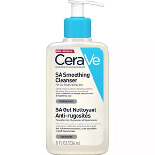 【ของแท้100%】CERAVE SA Smoothing Cleanser โฟมล้างหน้า โฟมล้างหน้าสําหรับคนเป็นสิว Cerave Cleanser 236ml EXP.06/2024
