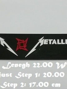 สร้อยข้อมือยาง Metallica กําไลยางซิลิโคน แฟชั่น วงดนตรี กันน้ำ  silicone rubber wristband bracelet