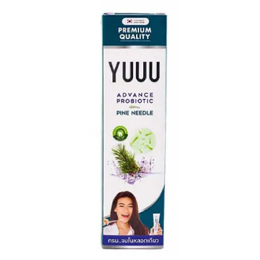 YUUU Toothpaste Advance Probiotic Pine Needle 120g.ยาสีฟัน ผลิตภัณฑ์ดูแลช่องปาก สุขภาพเหงือก ฟัน