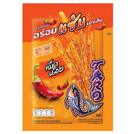 ทาโร-ปลาสวรรค์เส้นชุบน้ำจิ้ม-รสเผ็ดน้อย-18-กรัม-x-6-ซอง