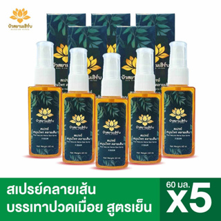 สเปรย์ บรรเทาอาการปวดเมื่อย อ่อนล้า ผ่อนคลายกล้ามเนื้อ สมุนไพรไทย ขนาด 60ML สูตรเย็น