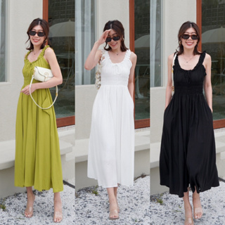 2958 ruffle maxi dress basicselected