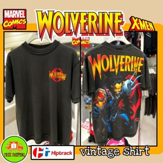 เสื้อMarvel ลาย Wolverine สีดำ ฟอก เฟด ( HP-003 )