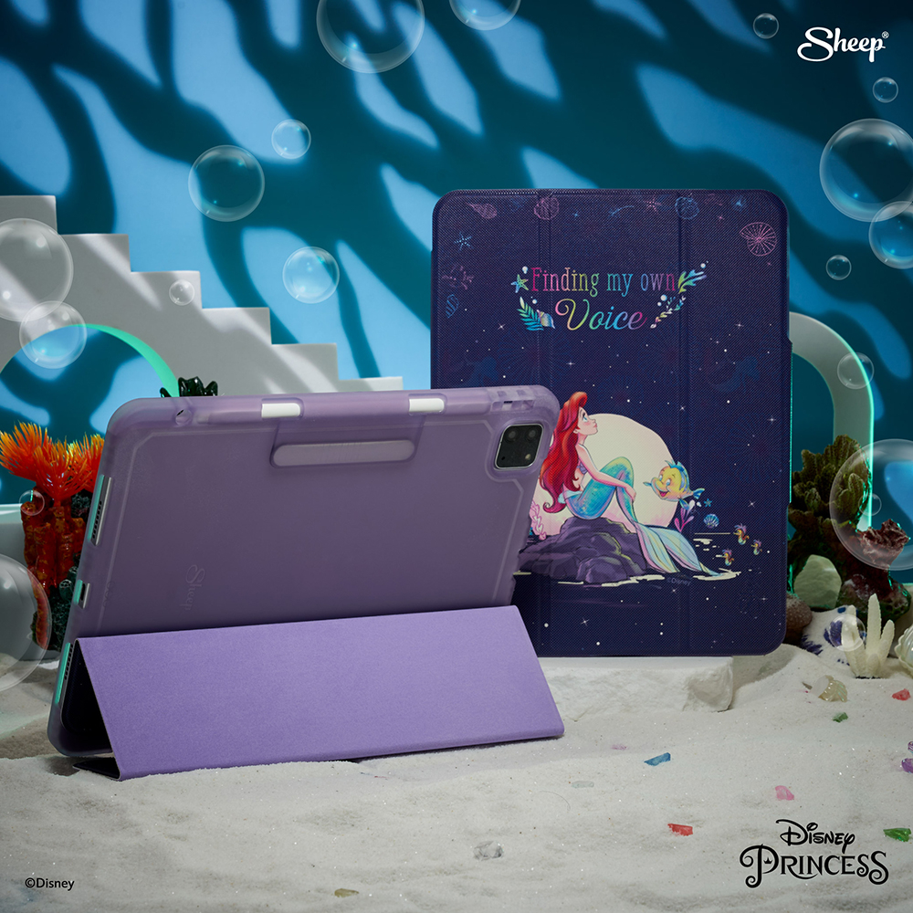 the-little-mermaid-origami-trifold-case-for-ipad-เคสสำหรับไอแพดทุกรุ่น-case-ลาย-ariel-แอเรียล-ลิขสิทธิ์-disney-แท้