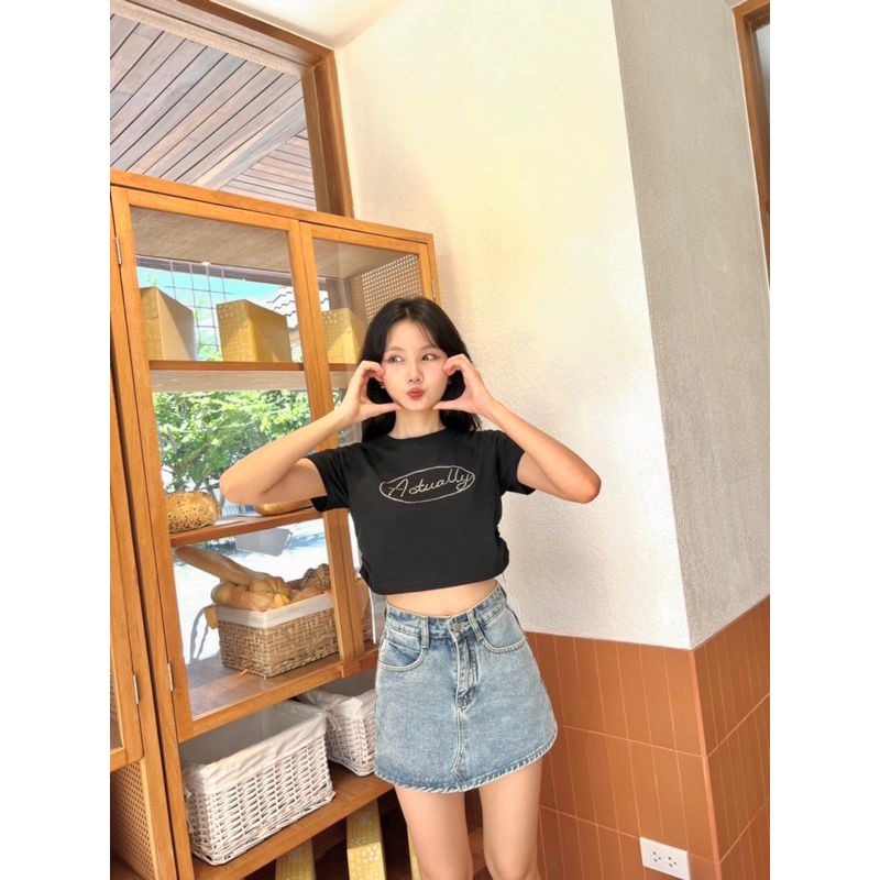 พร้อมส่ง-baby-crop-เชือกรูด-ไดม่อน