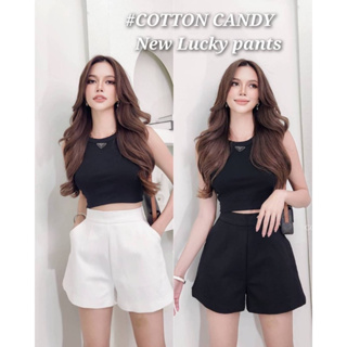 #COTTON CANDY 🍭กางเกงขาสั้นขาวดำ New Lucky pants