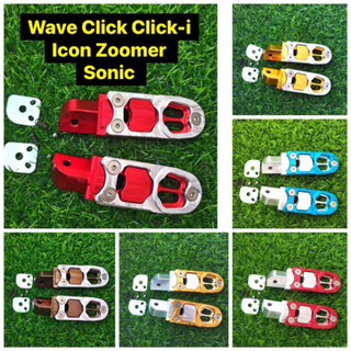 พักเท้าหลัง​ งาน CNC รุ่น Wave click click-i icon zoomer sonic  งานคุณภาพดี ราคาพิเศษ หมดแล้วหมดเลย