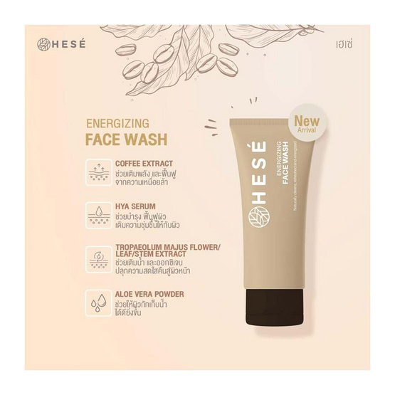 hese-energizing-face-wash-100-g-โฟมล้างหน้าจากสารสกัดธรรมชาติ