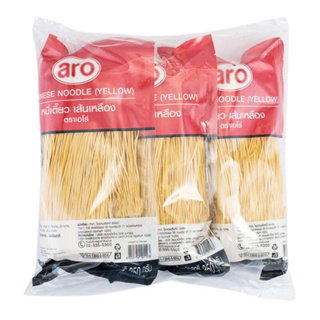 Aro เอโร่ หมี่เตี๊ยว เส้นเหลือง 350g x3ห่อ