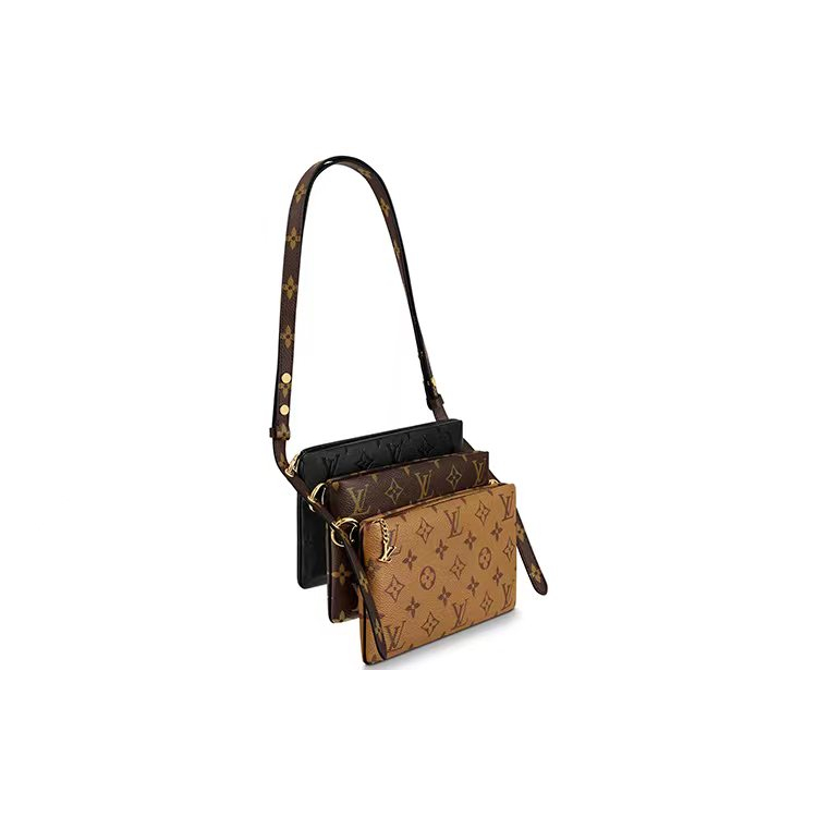 ถูกที่สุด-ของแท้-100-louis-vuitton-lv3-pouch-women-shoulder-bag-กระเป๋าใต้วงแขน-กระเป๋าถือ