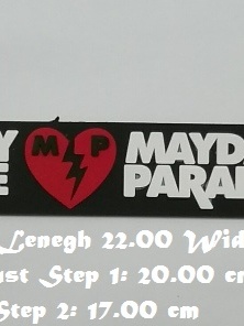 สร้อยข้อมือยาง Mayday Parade กําไลยางซิลิโคน แฟชั่น วงดนตรี กันน้ำ  silicone rubber wristband bracelet