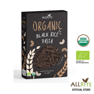 Allrite Organic Black Rice Pasta 250Gram พาสต้าข้าวดำออร์แกนิค ตราออไรท์ 250กรัม