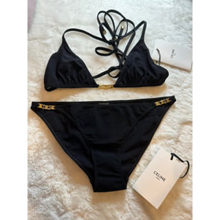 มสแล้วไอเท๋ม hot hot แบบชีพิมประพาTRIOMPHE SWIMSUIT TOP&amp;BOTTOM IN MATTE JERSEY BLACK