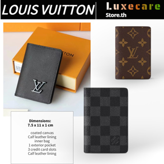 หลุยส์ วิตตอง👜Louis Vuitton LV Pocket Organizer Men/LV Pocket Organizer/ที่ใส่บัตร/กระเป๋าสตางค์