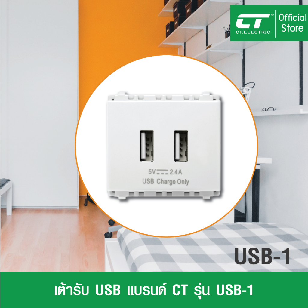 ถูกสุดๆ-usb-outlet-usb-1-เต้าเสียบ-usb-1