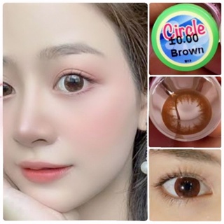 คอนแทคเลนส์ บิ๊กอาย รุ่น Circle Brown/Choco ตาล/Choco ค่าสายตาปกติ (0.00) เปลี่ยนแทนทุกเดือน