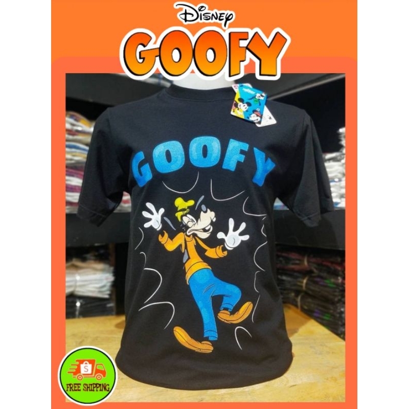 เสื้อdisney-ลาย-goofy-สีดำ-mk-090