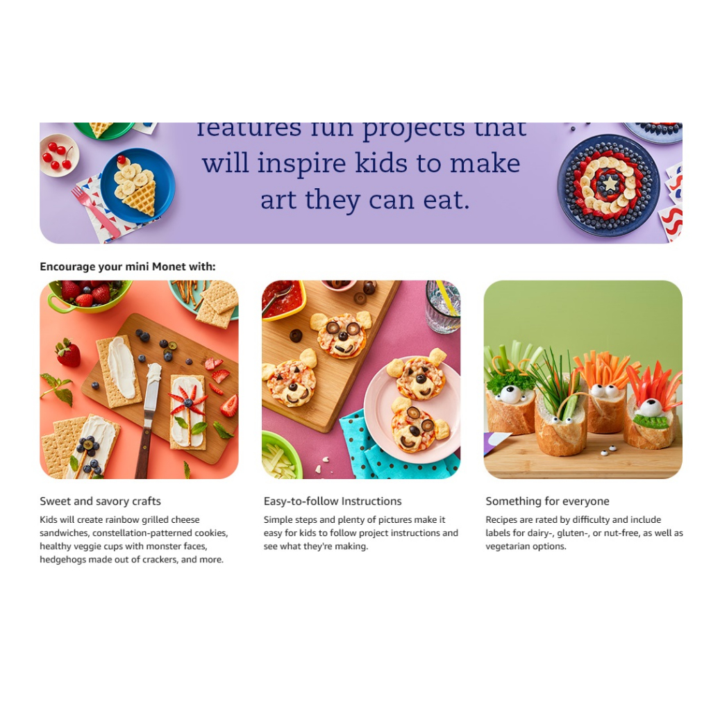 edible-crafts-kids-cookbook-ages-4-8-25-fun-projects-to-make-and-eat-paperback