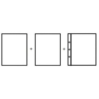 AAP - ( แบบใส ) แผ่นเก็บแสตมป์ - ขนาด A4 แบบหนาคุณภาพดี มีให้เลือก 1 - 7 ช่อง - แผ่นเก็บสะสมแสตมป์ แผ่นเติม ไส้เติม