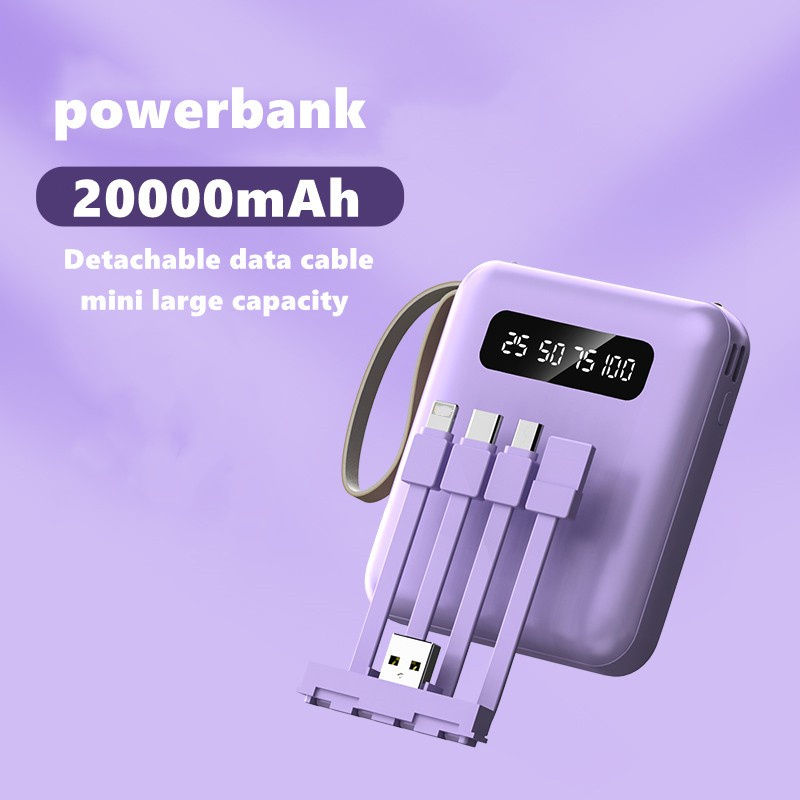 september-แบบพกพา-พาวเวอร์แบงค์-20000mah-นำสายชาร์จมาเอง-powerbank-แบตสํารองr-จอแสดงผลดิจิตอล-led