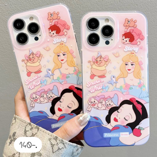 [ พร้อมส่ง ] เคสลายเจ้าหญิง แถมสติ๊กเกอร์ 💓สโนไวท์ +สตก