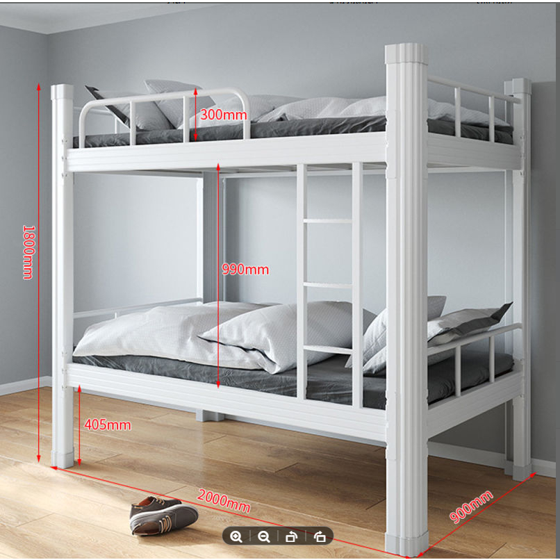 เตียงนอน-2ชั้น-เตียงนอน-3-ฟุต-เตียงเหล็กสองชั้น-bed-frame-มี-2-สีให้เลือก-โครงสร้างเเข็งเเรง-พร้อมส่ง