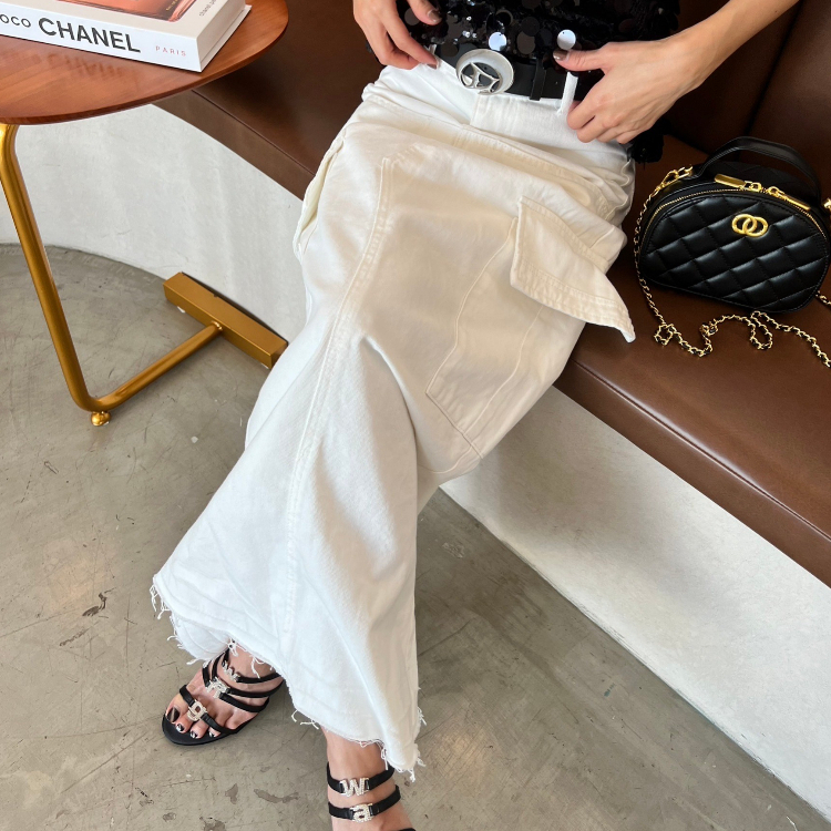 chani-id90742-l-long-skirt-with-belt-กระโปรงยาวคาโก้-พร้อมเข็มขัด