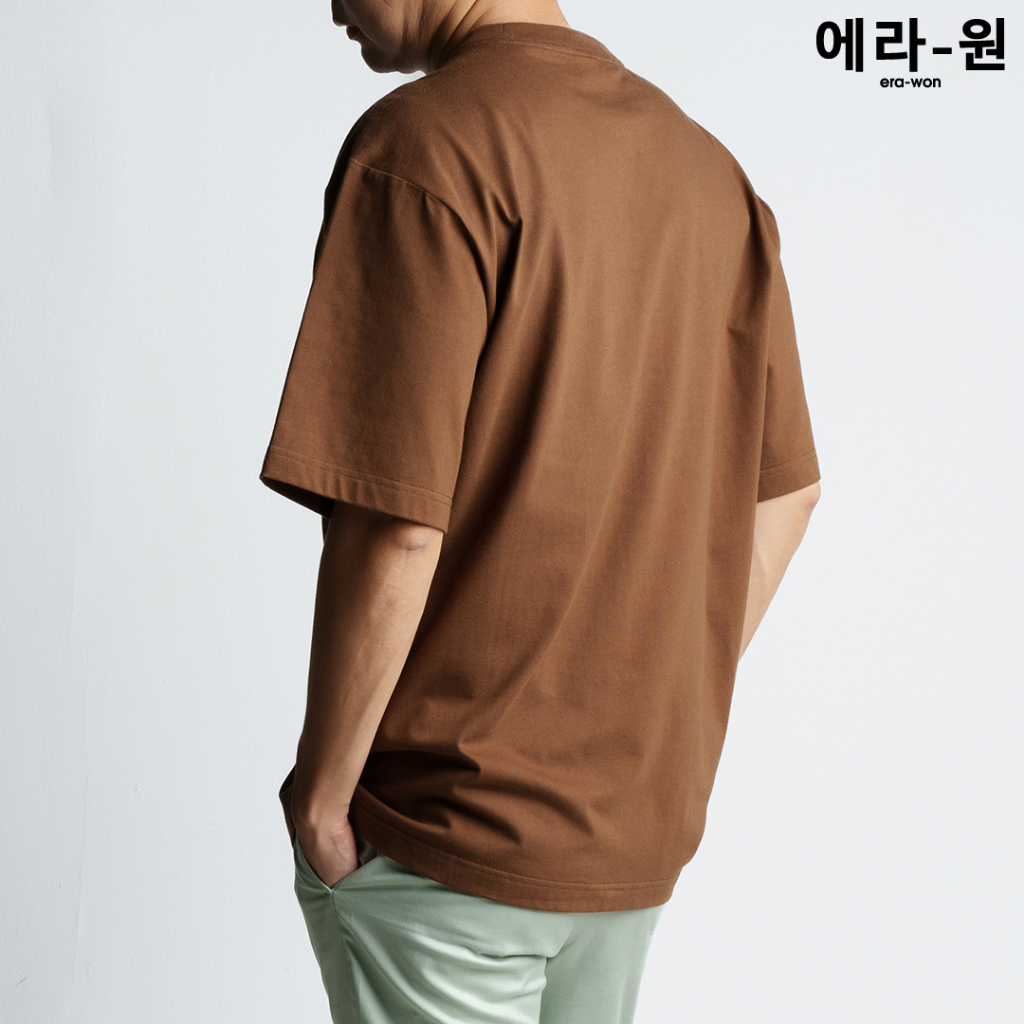 era-won-เสื้อยืด-โอเวอร์ไซส์-oversize-t-shirt-สี-brown