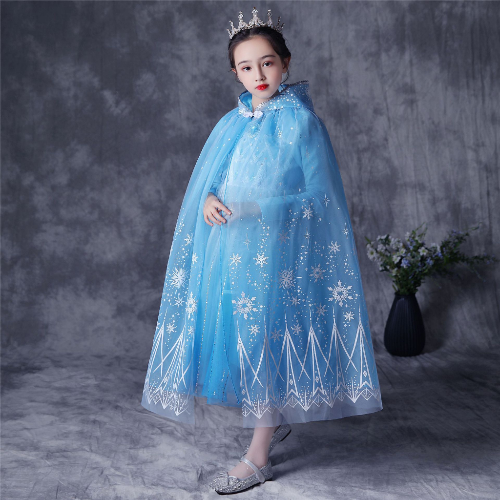 ชุดเด็ก-เสื้อคลุมเจ้าหญิง-ผ้าตาข่าย-พร้อมส่งจากไทย