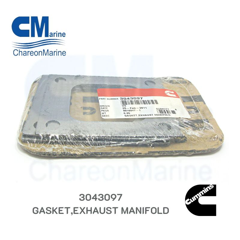 3043097 GASKET,EXHAUST MANIFOLD ยี่ห้อ Cummins | Shopee Thailand
